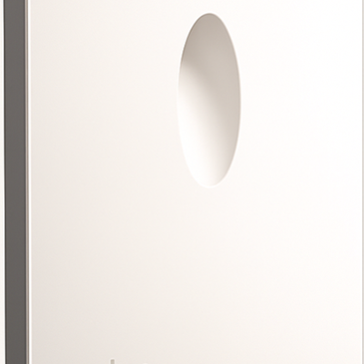 vanilla-gypsum trimless steplight- round